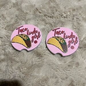 Pink Taco Kinda Girl Coasters